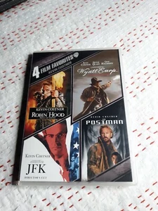 KEVIN COSTNER.4 FILM FAVOURITES.Dvd.4 Disc.Brand New,Sealed.Reg 1 USA - Picture 1 of 2