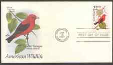 US. 2306. 22c. Scarlet Tanager, N. American Wildlife. ArtCraft FDC. 1987
