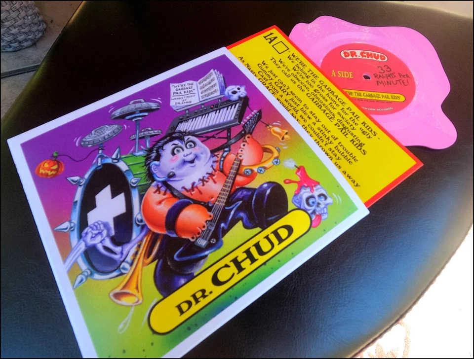 DR.CHUD "We're the Garbage Pail kids" BUBBLICIOUS 7" Vinyl Record Misfits GPK - Image 1 of 1