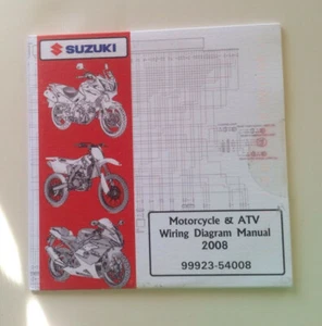 Genuine OEM Suzuki 2008 Motorcycle & ATV Wiring Diagram Manual 99923-54008 CD - Picture 1 of 1