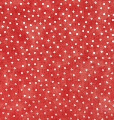 Visage Textiles Blender Spot Print Craft Fabric, 8m, Coral - Image 1 of 2