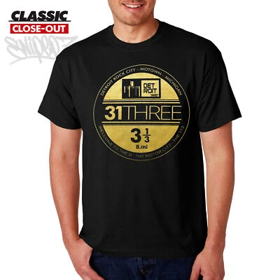 DETROIT NEW ERA PEGATINA LIQUIDACIÓN CAMISETA 313 Motor City Shirt Tee Parody NewEra Foto 1 de 2