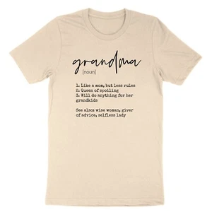 Grandma Definition T-Shirt Grandma Noun Shirt Mothers Day Gift Gigi Birthday Tee - Picture 1 of 24