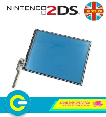FPC DESIGN Repuesto de digitalizador de pantalla táctil frontal para Nintendo 2DS (VERSIÓN PLANA ANTERIOR)
