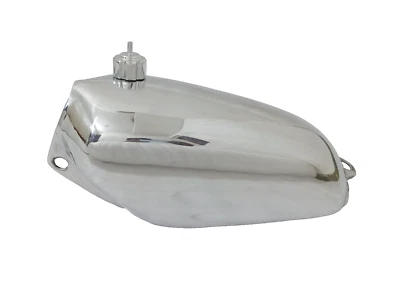 Honda CR250M CR 250M 1973 Elsinore acero cromado gasolina combustible tanque gasolina + tapa + grifo Foto 1 de 4