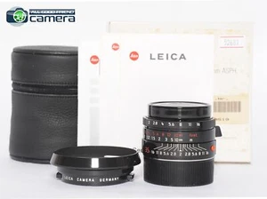 Leica Summicron-M 35mm F/2 ASPH. Millennium Black Paint Lens *MINT in Box* - Picture 1 of 11