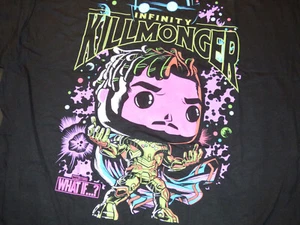 Funko Pop! Tees - What If? - Infinity Killmonger [Blacklight] - Size XL - Picture 1 of 4