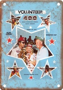 Volunteer 400 Winston Cup Rennprogramm Reproduktion Blechschild A1086 - Bild 1 von 2