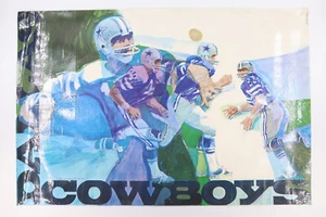 1972 Dallas Cowboys Poster NFL Football Sports Illustrated Stancraft laminiert - Bild 1 von 5