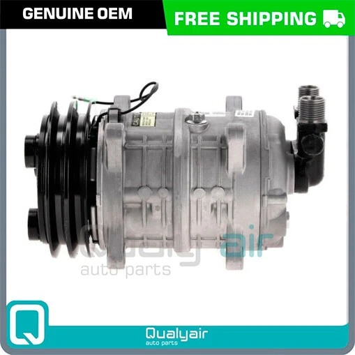 AC Compressor OEM Valeo TM16HS fits Shuttlebus and QR - Image 1 of 4