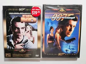 2 x James Bond DVDs:The World Is Not Enough, Dr No - Collectors, Vintage - Picture 1 of 4