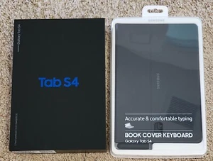 Samsung Galaxy Tab S4 SM-T837V Verizon & Book Cover Keyboard -Black NEW (bundle) - Picture 1 of 3