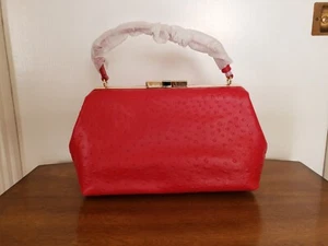 NWT Kate Spade Victoria Falls Madeline Ostrich Leather Satchel Bag $525 - Picture 1 of 9