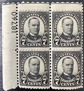 EE. UU. #639 MNH-OG McKinley P Bloque de 4 1927 - Imagen 1 de 2