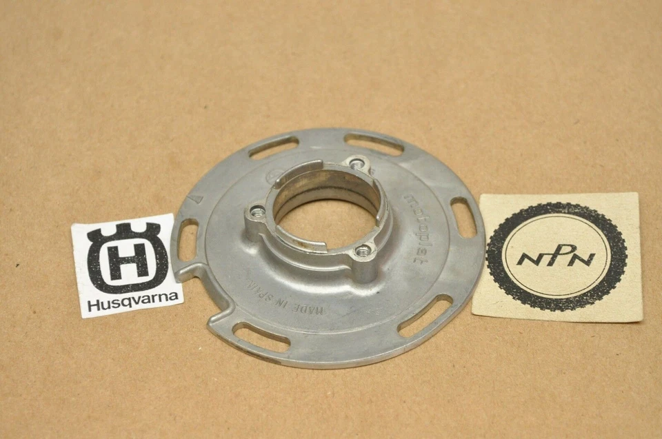 NOS New Husqvarna 1975-1978 CR125 CR250 GP175 360 390 Automatic Stator Plate - Image 1 of 1