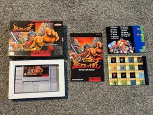 Breath of Fire SNES Super Nintendo CIB w/ Guide Poster Manual Case Tested Works - Picture 1 of 22