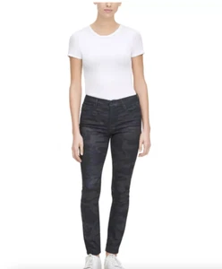 Calvin Klein Jeans Black Camouflage-Print Skinny Jeans Black size 27 - Picture 1 of 1