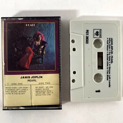 Janis Joplin Pearl Cassette Tape Canada Import Vintage CBS Columbia Records Rock Foto 1 de 4
