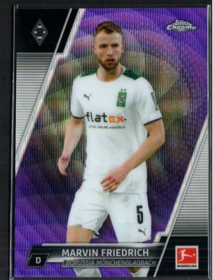 2021-22 Topps Chrome Bundesliga Purple Wave Refractor /299 #14 Marvin Friedrich - Image 1 of 2