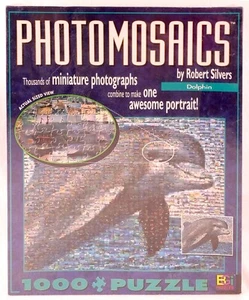 ROMPECABEZAS FOTOMOSAICO DELFÍN Robert Silvers NUEVO bgi 1000 piezas 20x28 - Imagen 1 de 1
