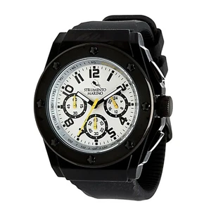 Instrumento Marino Herren 3 Sub-Zifferblatt Dual Time Brandneu Edelstahl Chrono/Schwarz - Bild 1 von 6
