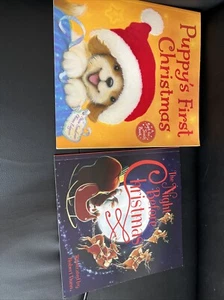2 Xmas Pic Books - Puppy's 1st Xmas by Steve Smallman, Night Before Xmas By Dunn - Picture 1 of 8
