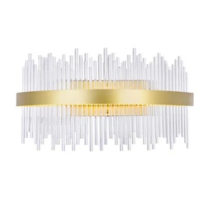 CWI Lighting Genevieve LED Wall Sconce with Medallion Gold Finish Fom - Picture 1 of 7