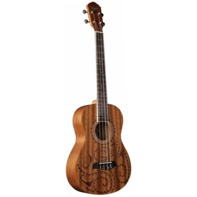 Oscar Schmidt OU52TAT Tattoo Acoustic Baritone Ukulele, Natural - Image 1 of 2