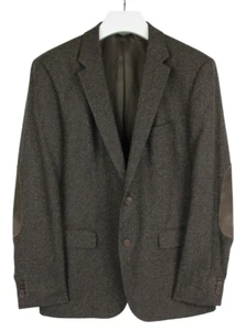 Hugo Boss The Smith9 Regular Blazer Men US 42 Wool Silk Blend Elbow - Picture 1 of 12