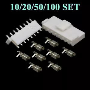 Kits de conector de engarce JST VH 3,96 mm de 8 pines/vía (enchufe + enchufe + terminales) VH3.96 nuevos - Imagen 1 de 4