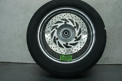 377 H YAMAHA VSTAR 650 CLASSIC 1998 OEM RUEDA DELANTERA Y ROTOR DELANTERO Foto 1 de 4