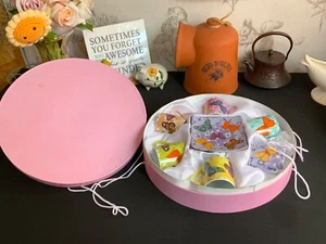 Juego de espresso de porcelana fina SILEA tazas y platillos en caja diseño mariposa nuevo en caja - Imagen 1 de 14