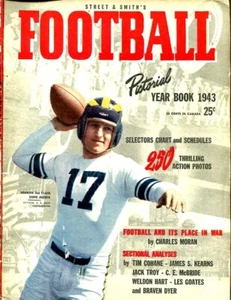 1943 Street & Smith's Football Annual Magazine Steve Juzwik Navy Notre Dame - Picture 1 of 1