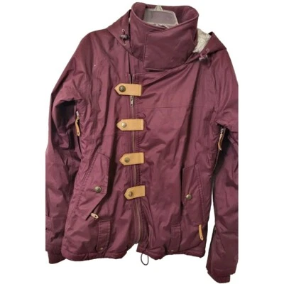 Oakley Gretchen Bleiler Signature Series Ski Jacket Burgundy Loose Fit  S - Image 1 of 4