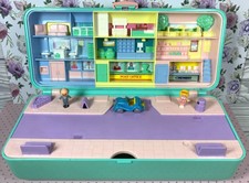 Vintage Polly Pocket 1989 - High Street Money Trinket Box + Figures & Car