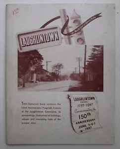 1947 Laughlintown PA 150th Anniversary Program Community History Publication - Foto 1 di 19
