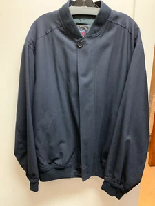 Paul & Shark 100% Wool Yachting Aviator Bomber Style Jacket Sz L Midnight Blue - Picture 1 of 11
