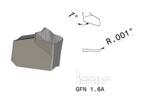 ISCAR GFN 1.6A IC20 SELF GRIP CUT OFF INSERT INSERTS (5 PCS) 6000234 - Bild 1 von 1