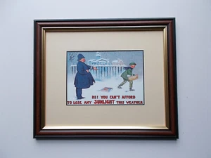 SUNLIGHT ADVERTISING PRINT FRAMED - Picture 1 of 1
