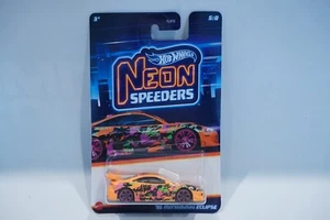2024 Hot Wheels Neon Speeders 95 Mitsubishi Eclipse BRAND NEW SEALED RARE HTF f3 - Picture 1 of 7