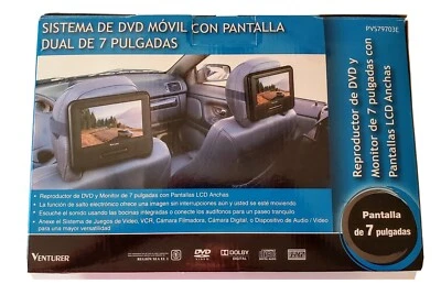 Venturer (PVS79703) 7' DOBLE PANTALLA MÓVIL DVD SISTEMA KP Foto 1 de 4