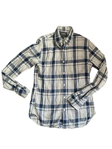 Bonobos Mens Size Small Blue Plaid Long Sleeve Button Down Slim Fit Shirt - Picture 1 of 6