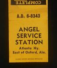 1940s Angel Service Station Gasoline Grease Oil Atlanta Hy. Oxford AL Calhoun Co