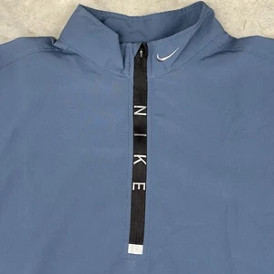 Giacca Nike vintage uomo L blu giacca a vento pista pullover Spell Out Y2K anni 90 - Foto 1 di 6