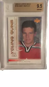 2000-01 Upper Deck Young Guns Dany Heatley BGS 9.5 #198 Canada - Picture 1 of 2