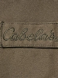 Cabelas Medium Canvas Field jacket, Heavyweight Blanket Lined Leather Collar - Picture 1 of 8