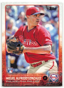 2015 Topps Miguel Alfredo Gonzalez RC Philadelphia Phillies #624 Rookie
