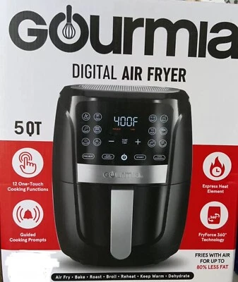 🥟 Gourmia-Digital Air Fryer, 5 QT, 12 Cooking Function🆕AS SHOWN‼️ - Image 1 of 4