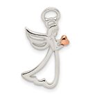 Sterling Silver Polished Angel Charm Pendant 20 mm x 11 mm