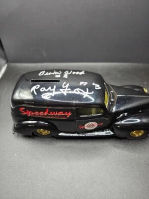 Ray Fox/Victor Wood Firmado Speedway Racing Club '40 Ford Panel Van Diecast Bank Foto 1 de 4